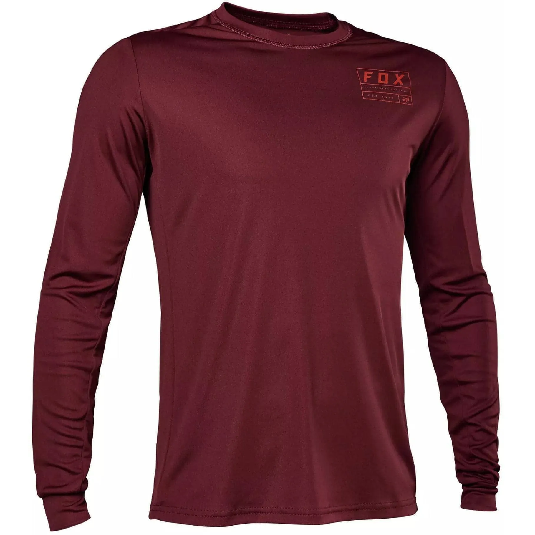 Fox Ranger Swath Long Sleeve Mens Cycling Jersey - Red
