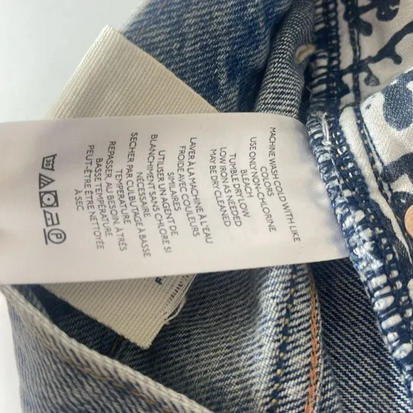 Free People Ivy Mid Rise Denim Jean Shorts 31