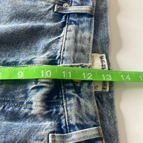 Free People Ivy Mid Rise Denim Jean Shorts 31