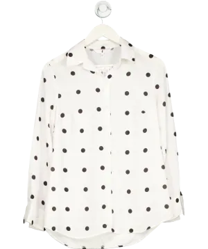 Freemans White Polka-dot Blouse UK 10