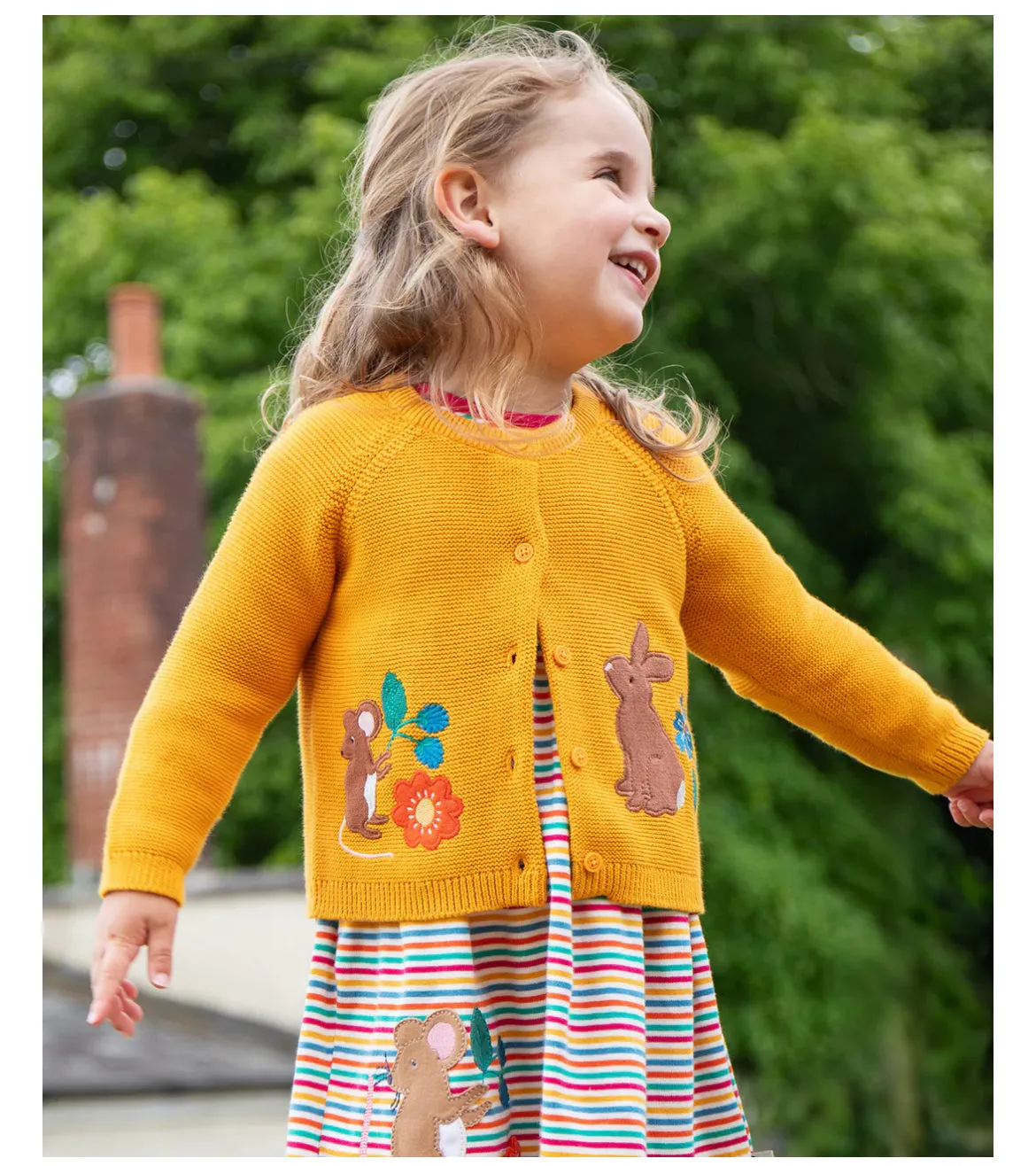 Frugi Colby Cardigan - Autumn Friends