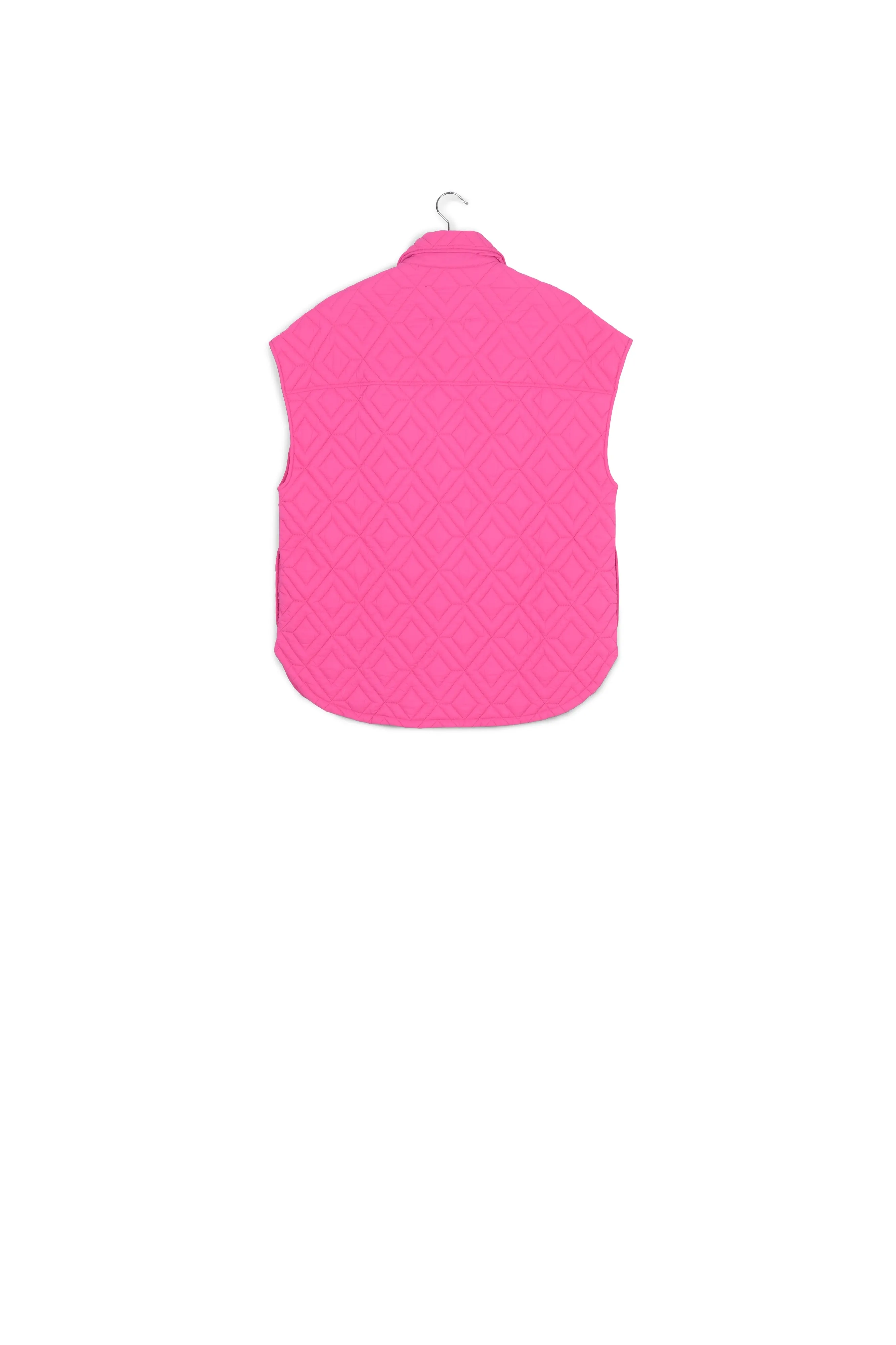 Fuchsia quilted vest