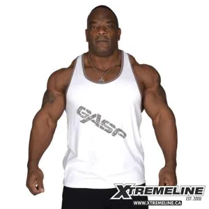 GASP Vintage T-Back Tank, White