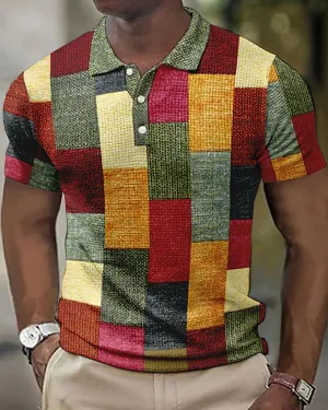 Giorgio – Classic Men’s Checkered Polo Shirt