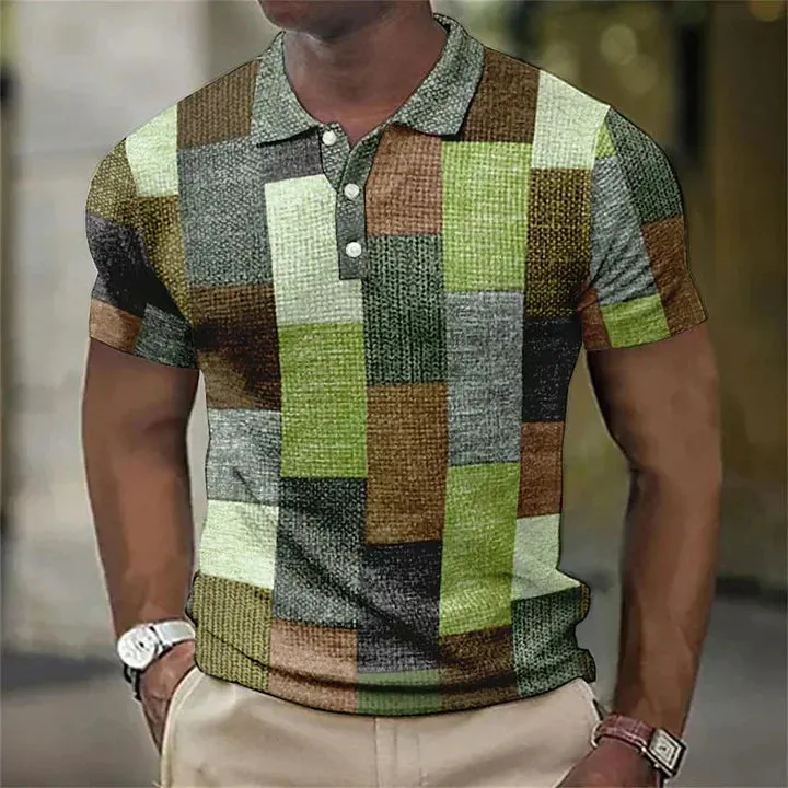 Giorgio – Classic Men’s Checkered Polo Shirt