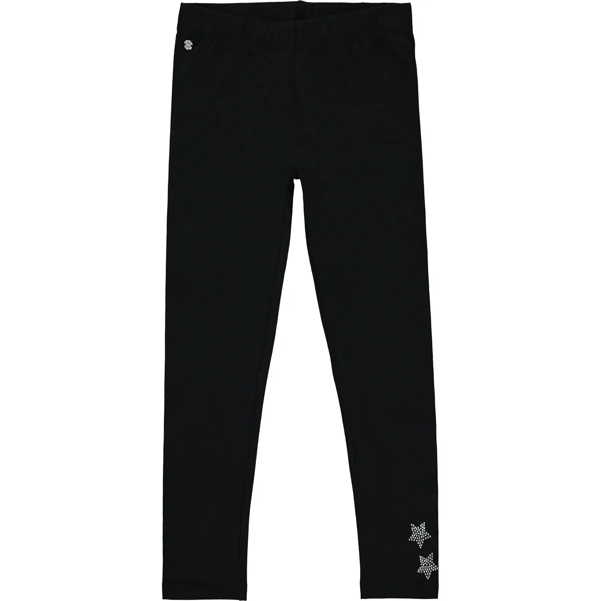 Girls Black Cotton Leggings