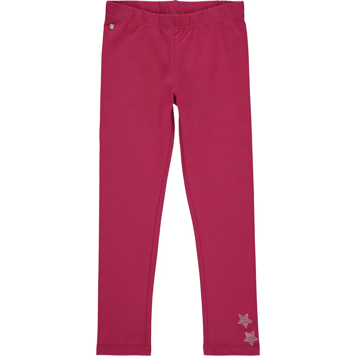 Girls Pink Cotton Leggings