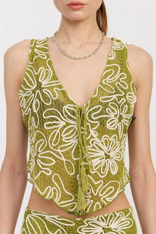Green Sahara Top