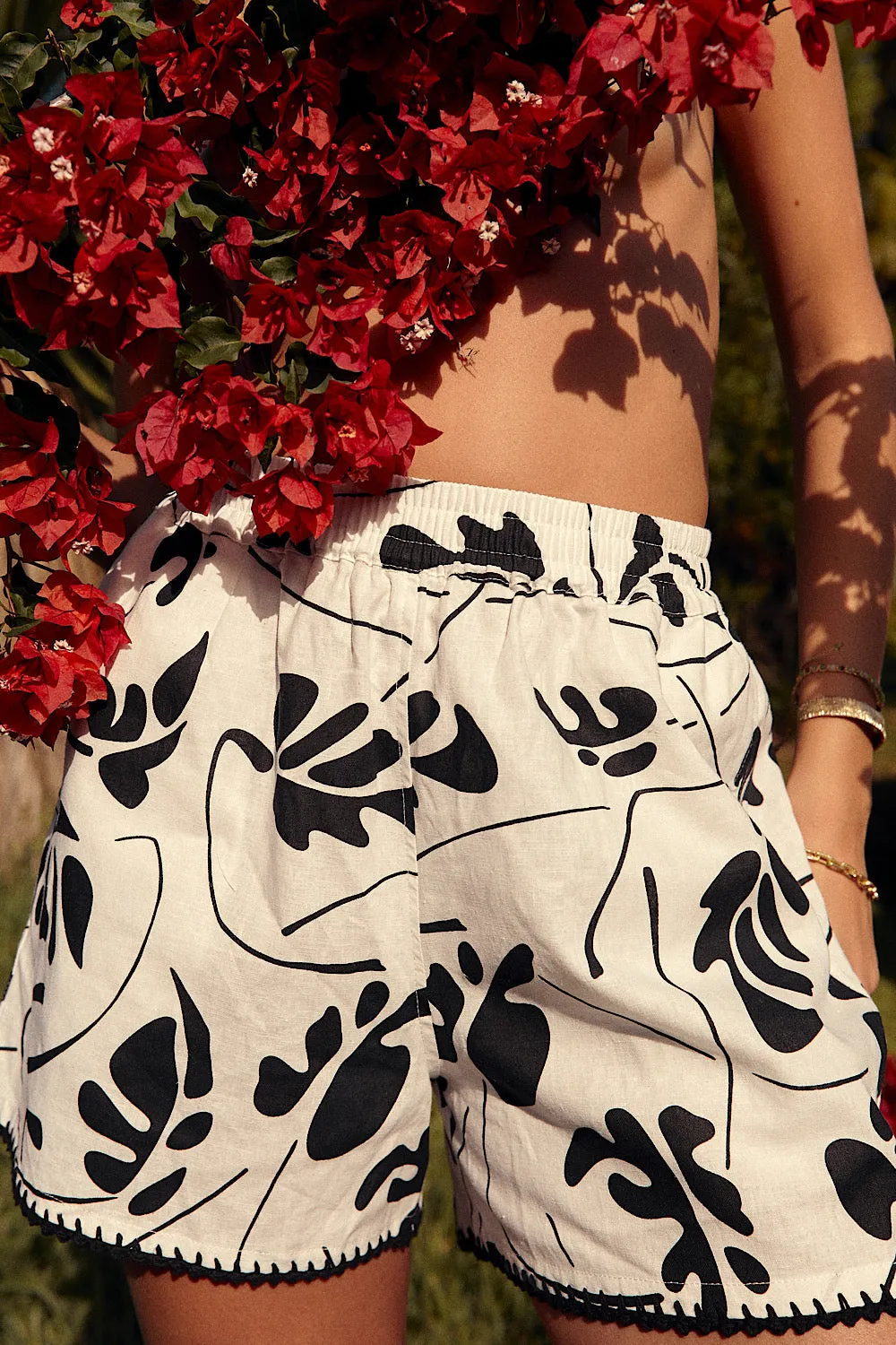 Have A Little Mercy Linen Shorts