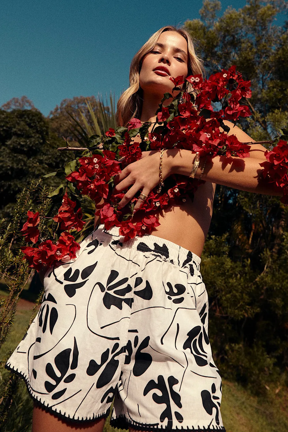 Have A Little Mercy Linen Shorts