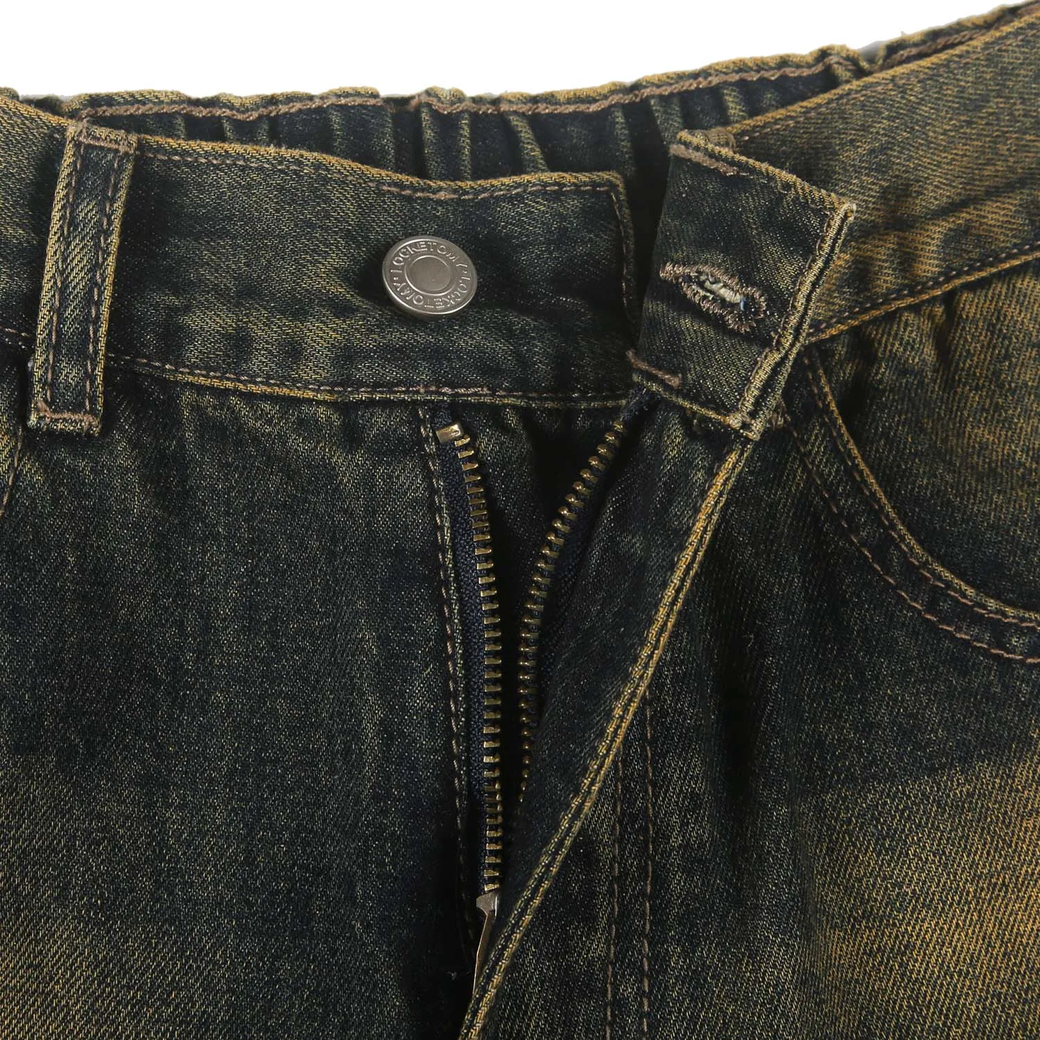 Heavy Wash Ripped Baggy Jeans