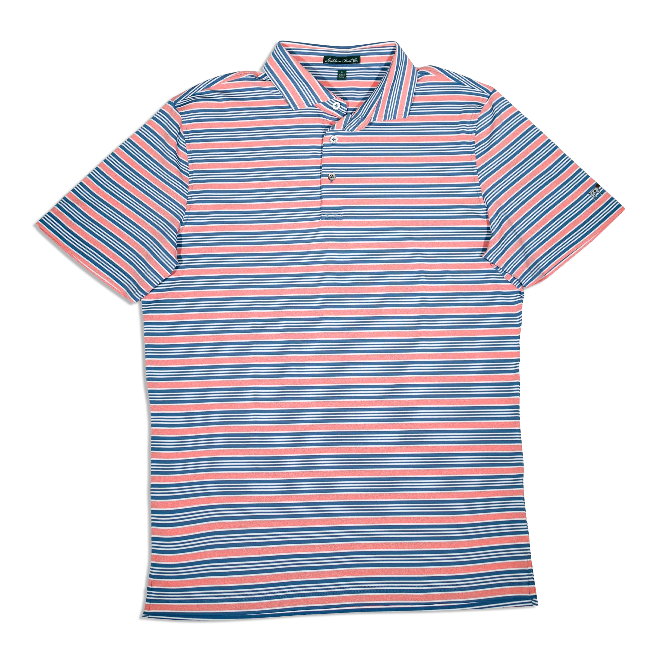 Helm Stripe Performance Polo Final Sale