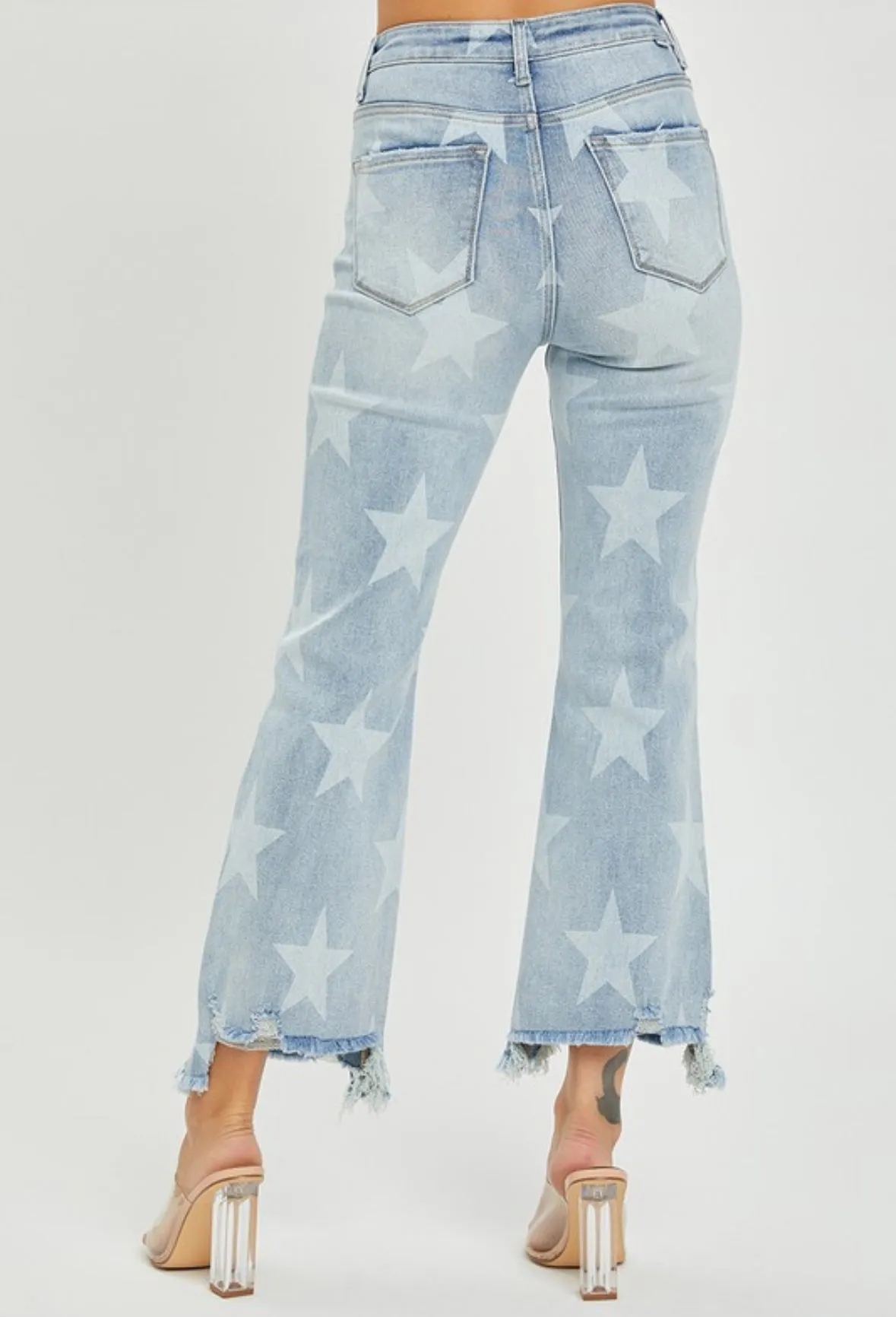 High Rise Star Jeans