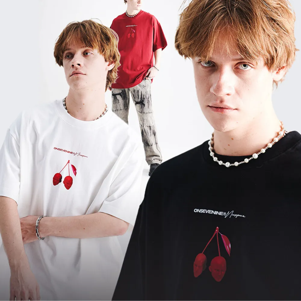High Street Cherry Face T-Shirt