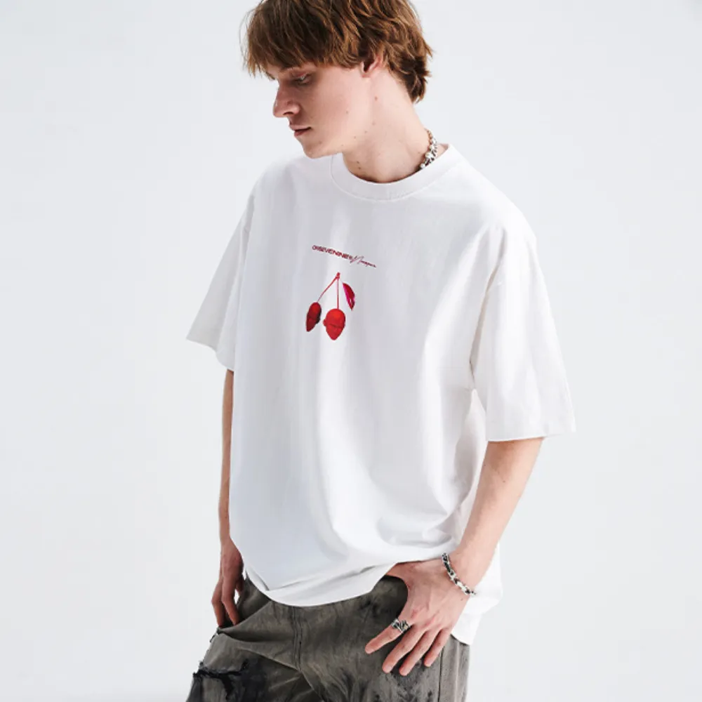 High Street Cherry Face T-Shirt