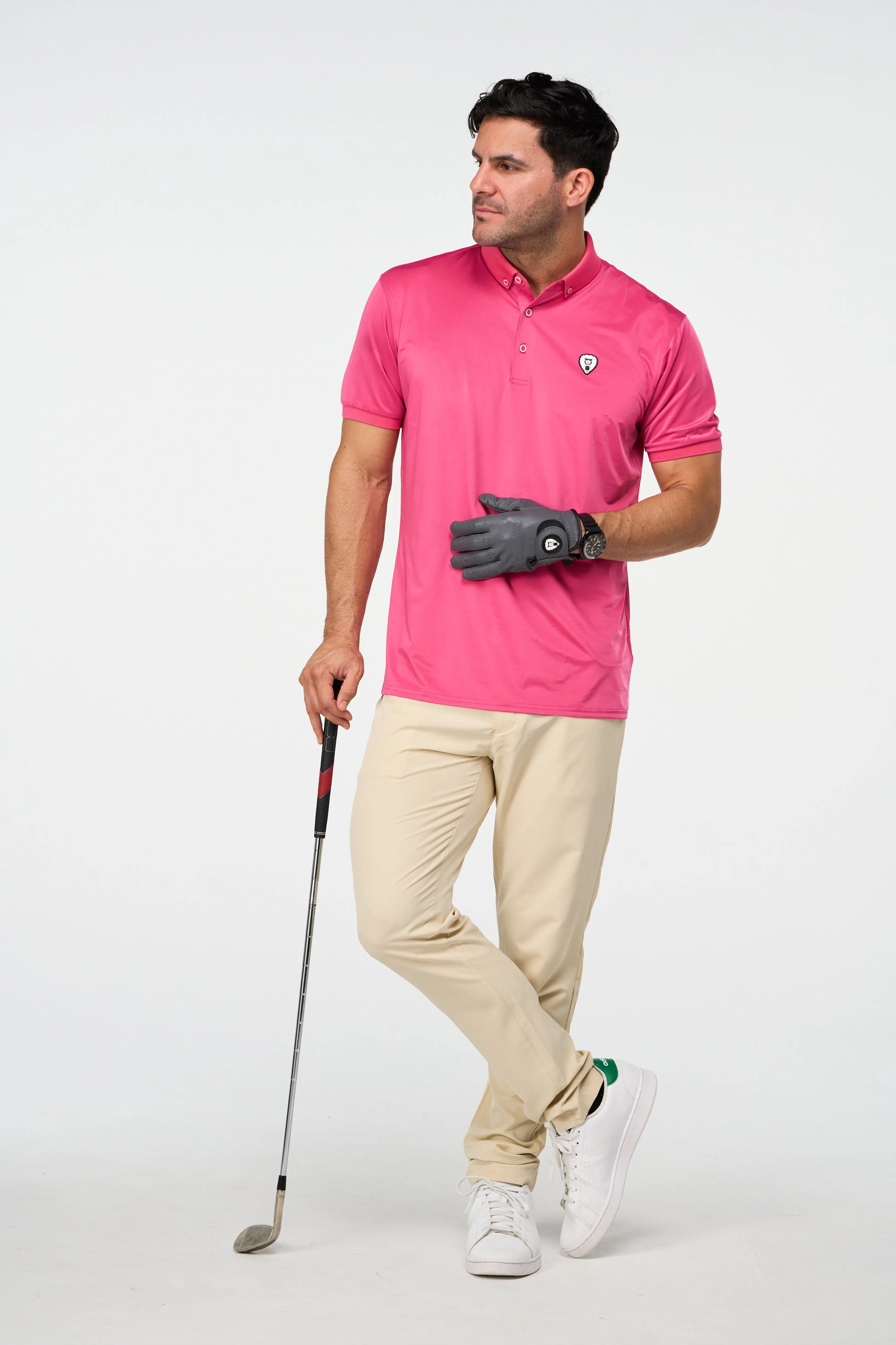 HOT PINK 3 GOLF POLO