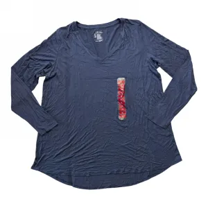 Hue Women's Ultra Soft Long Sleeve V-Neck High-Low Legging Tee 22152KM
