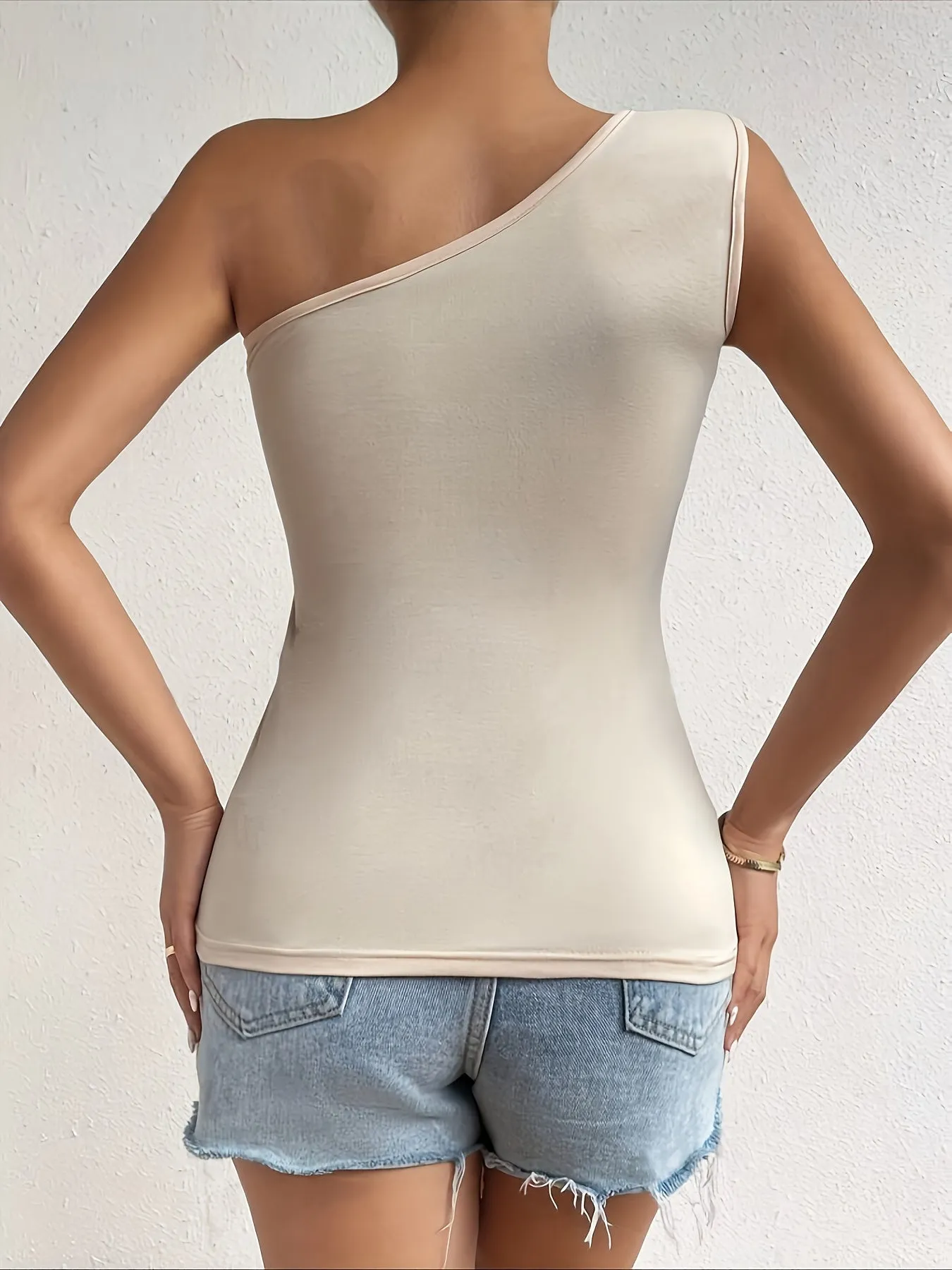 Isla™  | One-Shoulder Summer Knit Tank