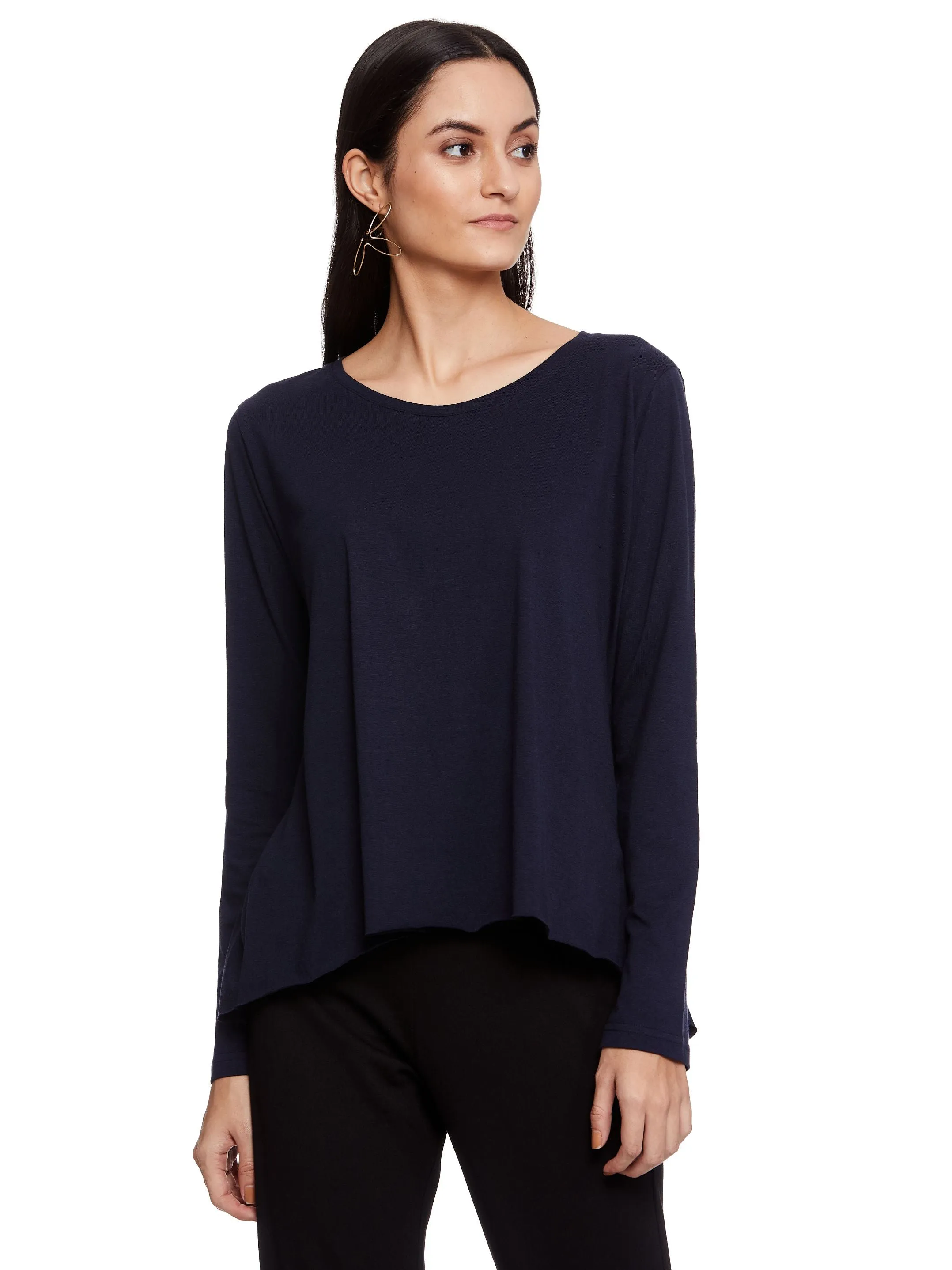 JOSS HI-LO TOP (NAVY)