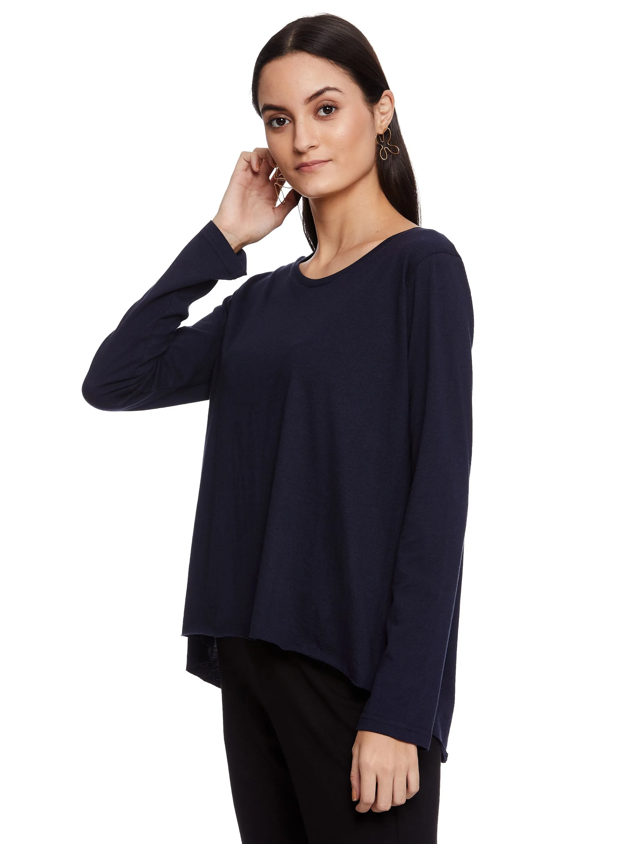 JOSS HI-LO TOP (NAVY)