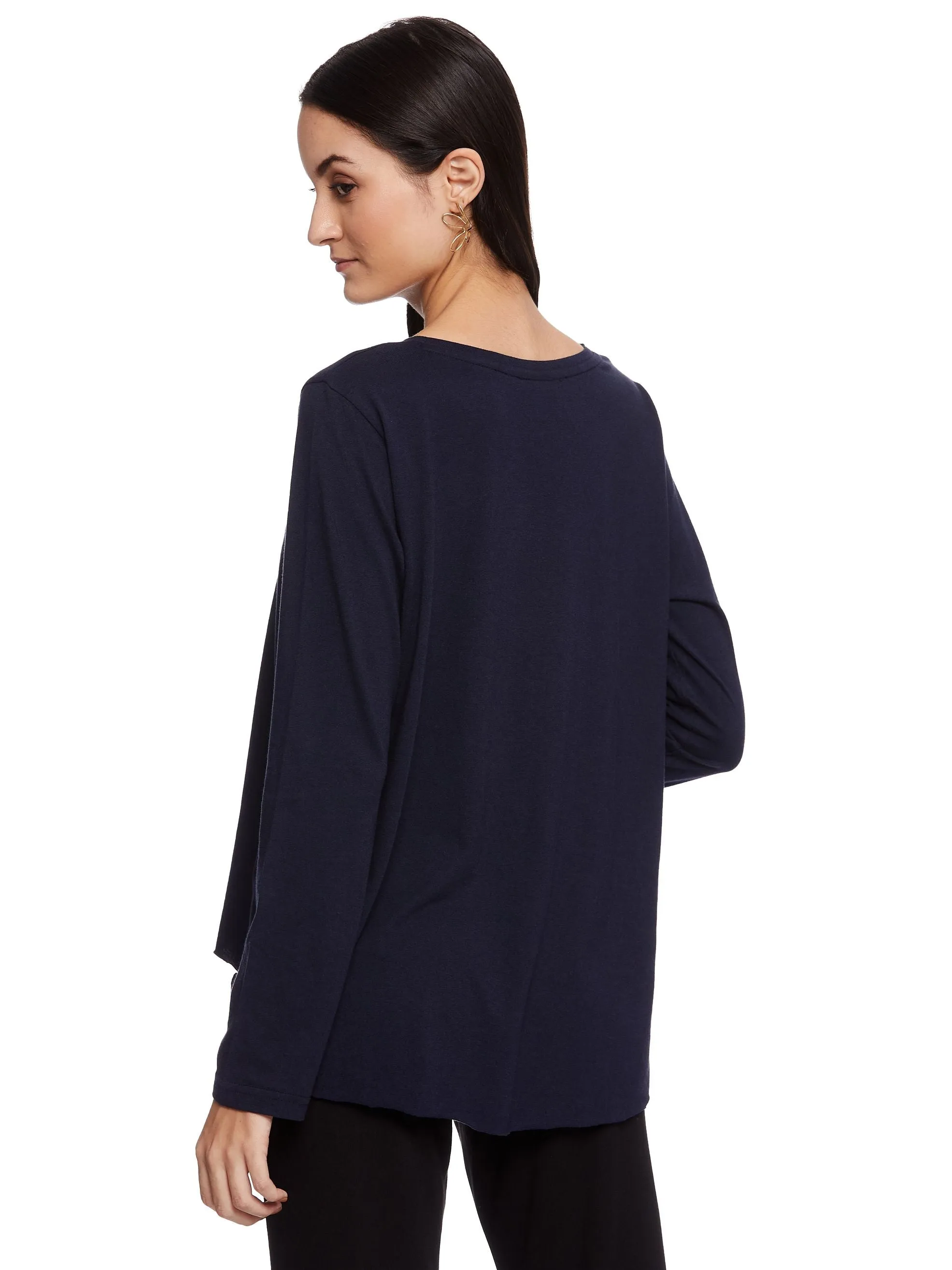 JOSS HI-LO TOP (NAVY)