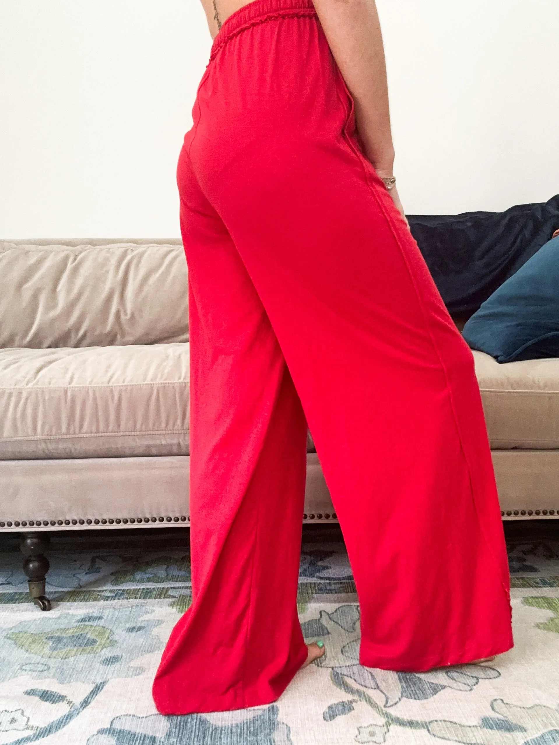 Katherine Lounge Pants in Red
