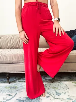 Katherine Lounge Pants in Red