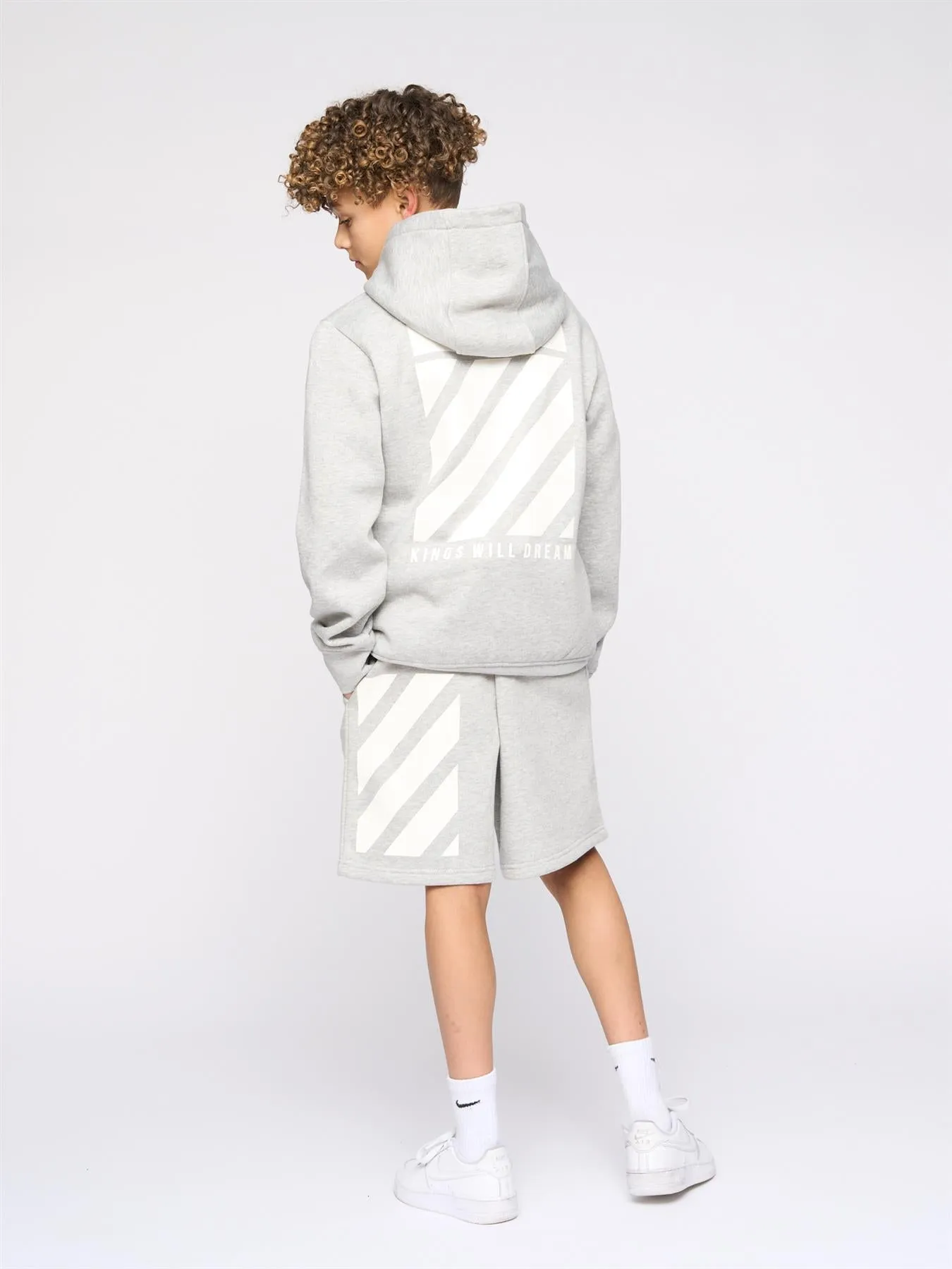 Kids Stanton Jog Shorts Grey Marl
