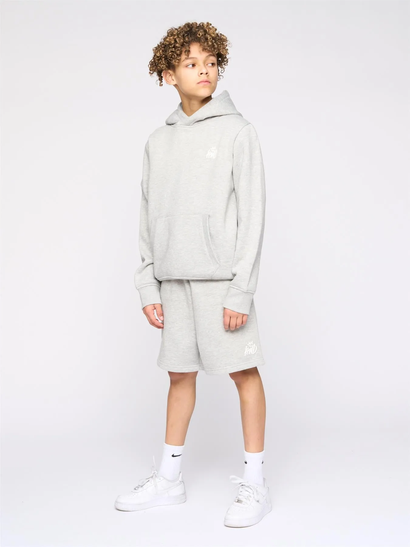 Kids Stanton Jog Shorts Grey Marl