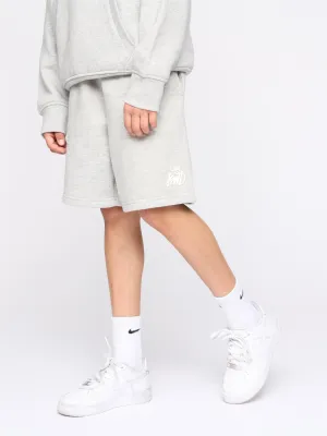 Kids Stanton Jog Shorts Grey Marl