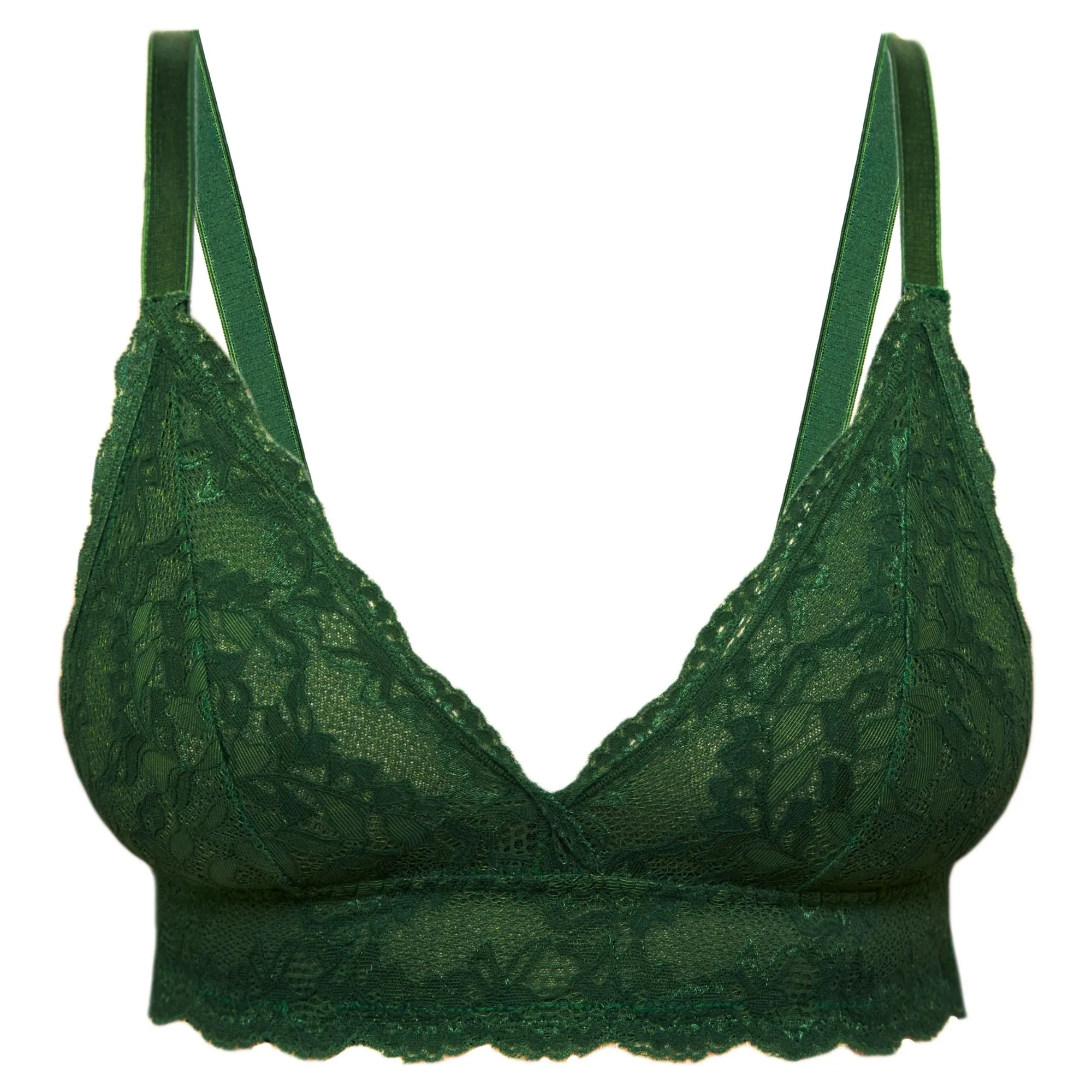 Lacey Everyday Wireless Bra in Forest
