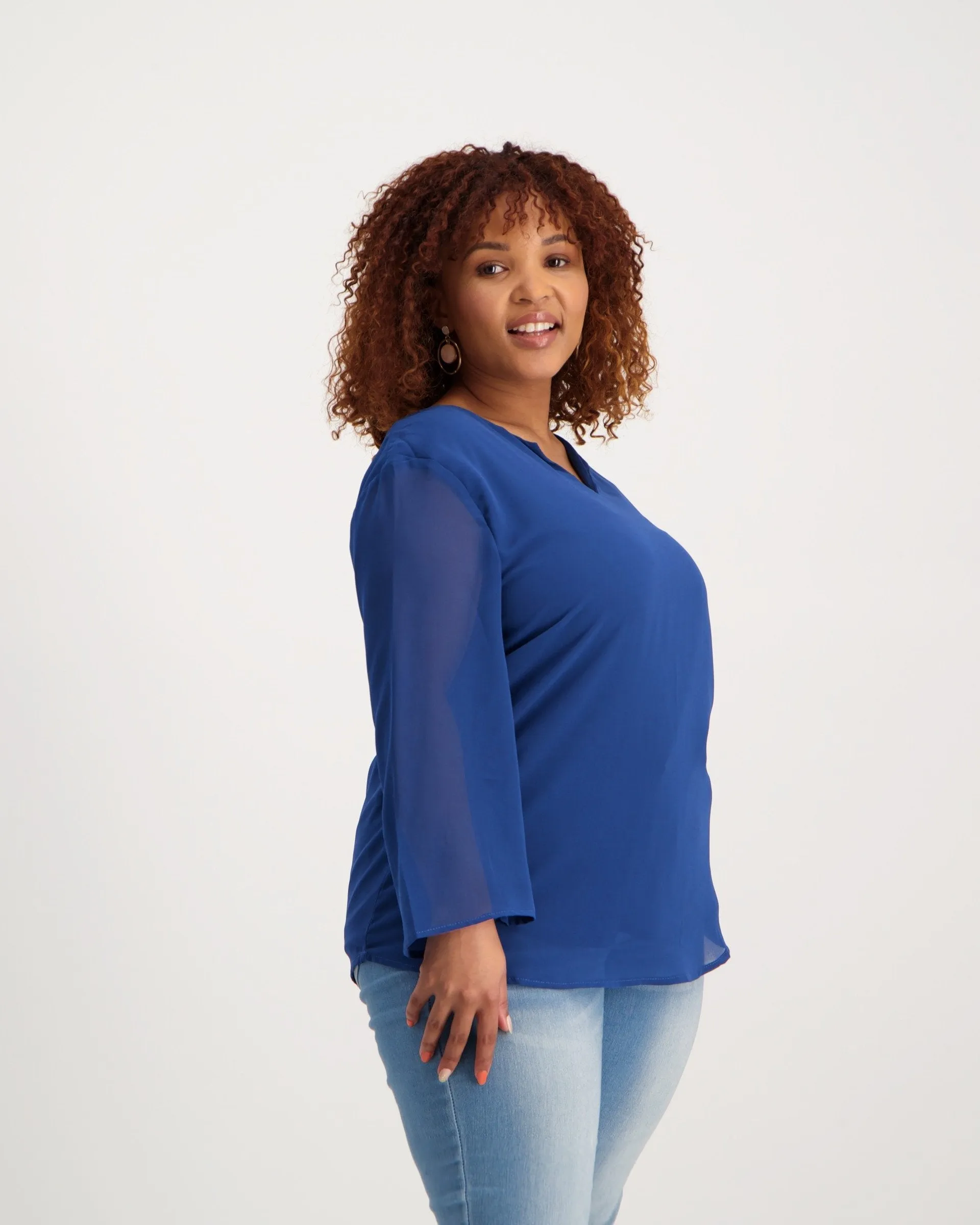 Ladies V-Neck Co-Ord Cami - Dark Blue