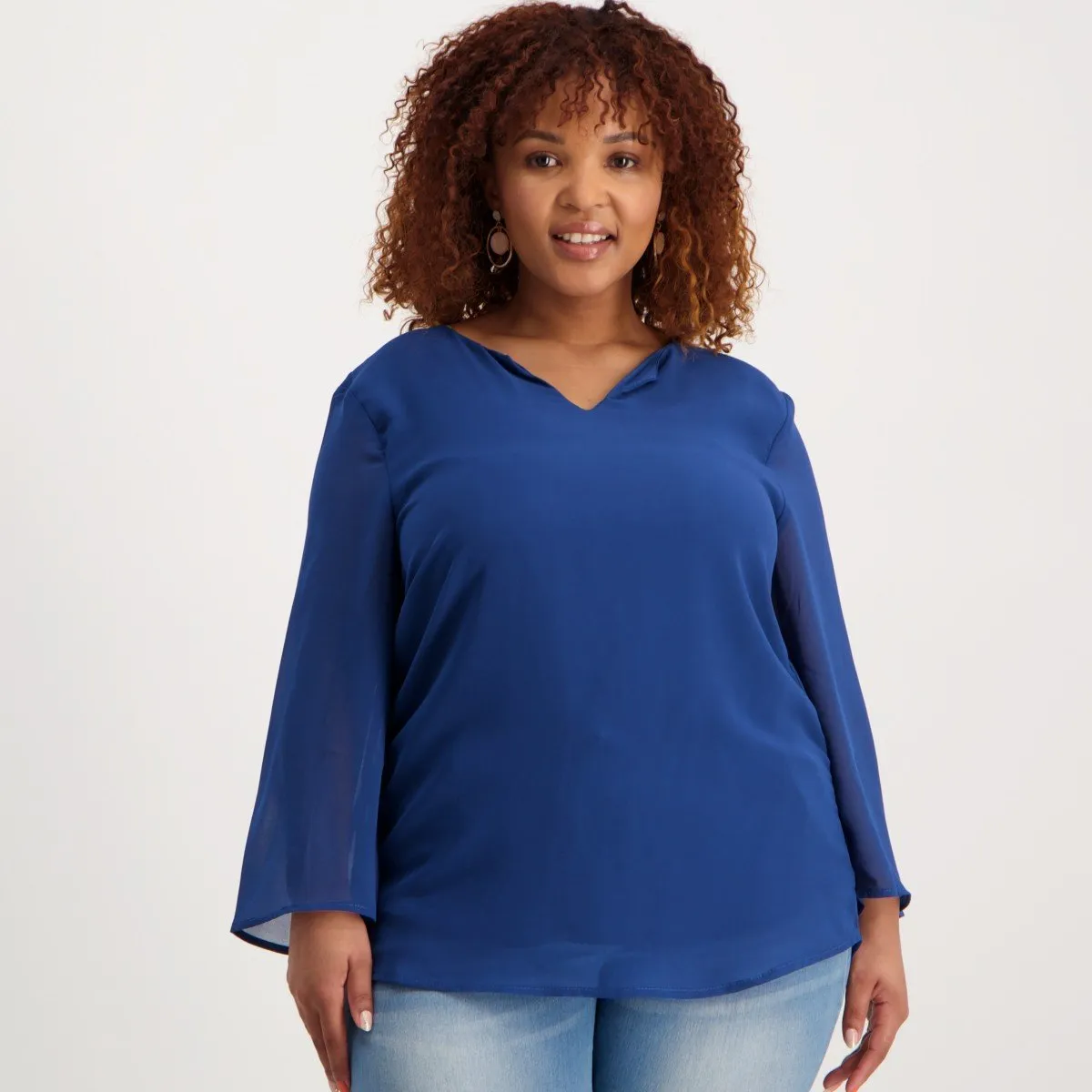 Ladies V-Neck Co-Ord Cami - Dark Blue