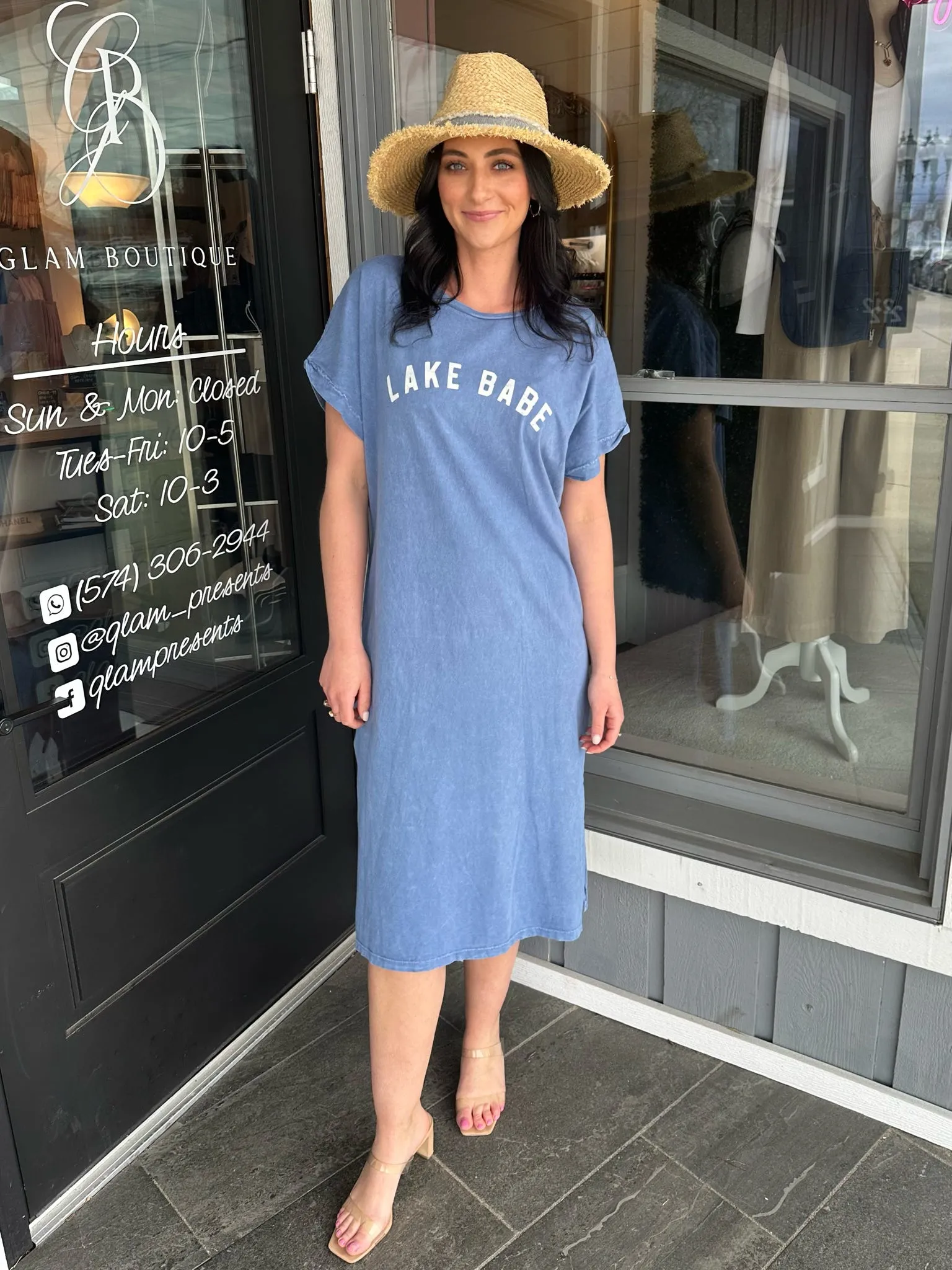 Lake Babe Graphic Dress