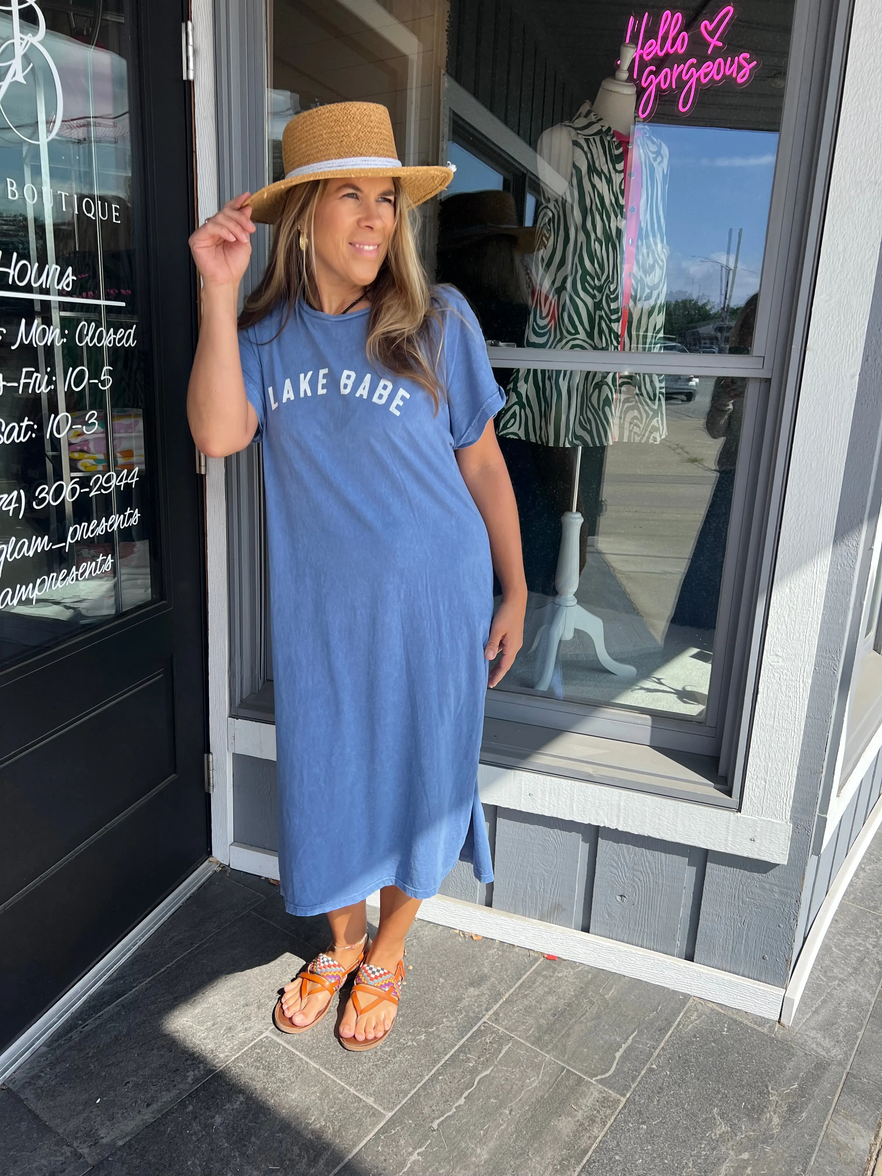 Lake Babe Graphic Dress
