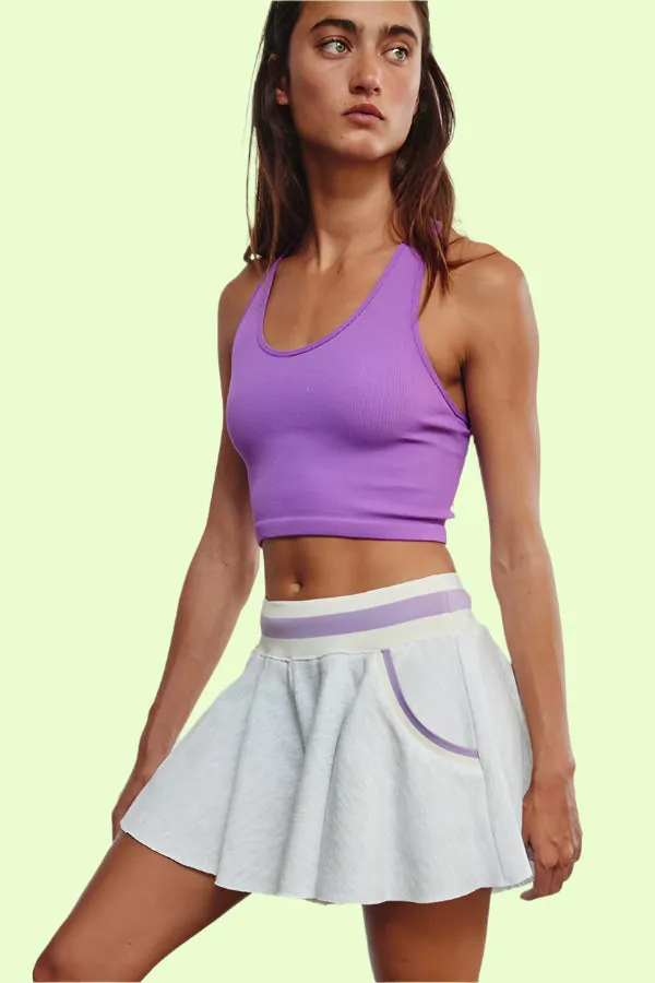 Lavender Lounge Flare Shorts