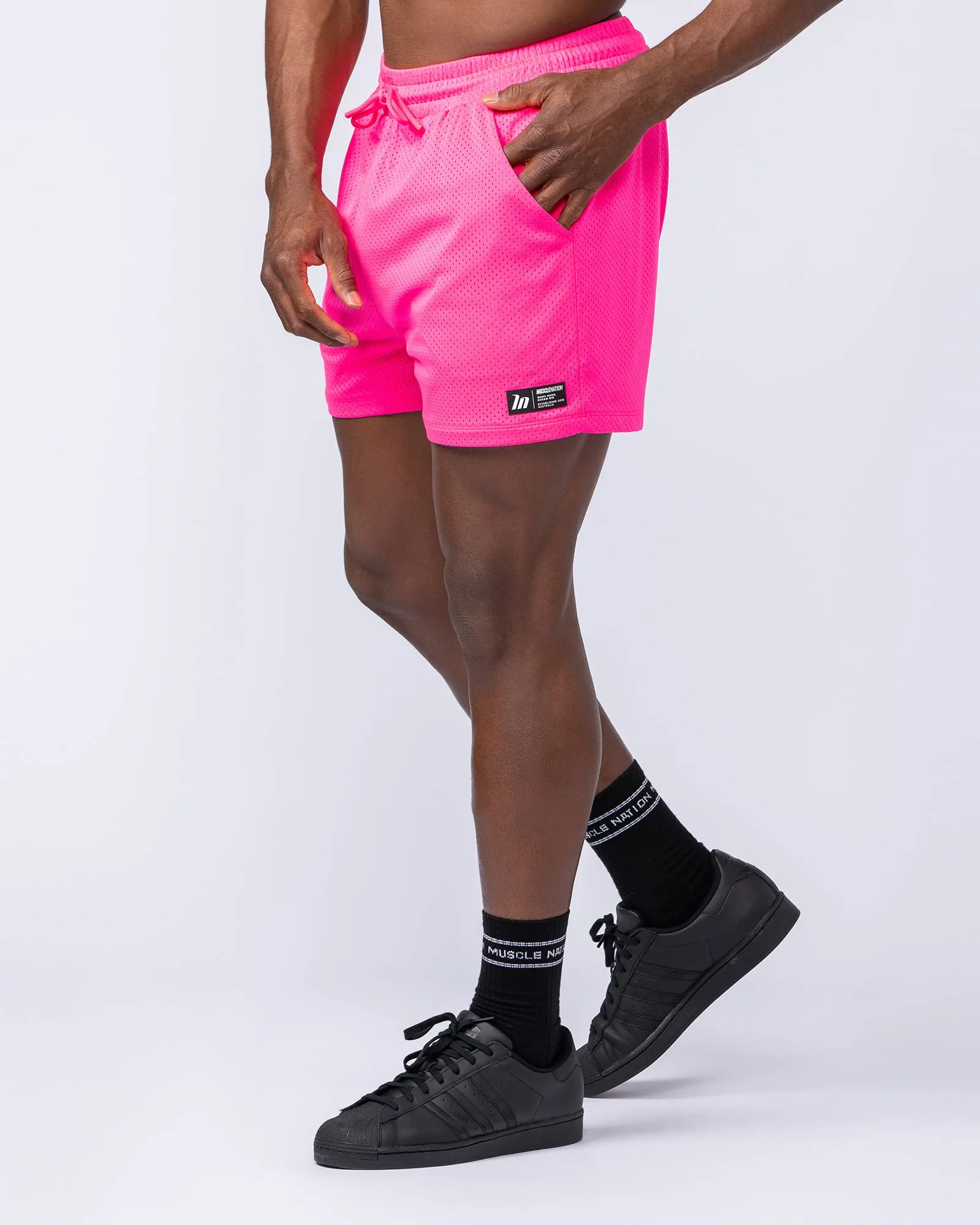 Lay Up 3.5" Shorts - Bright Pink