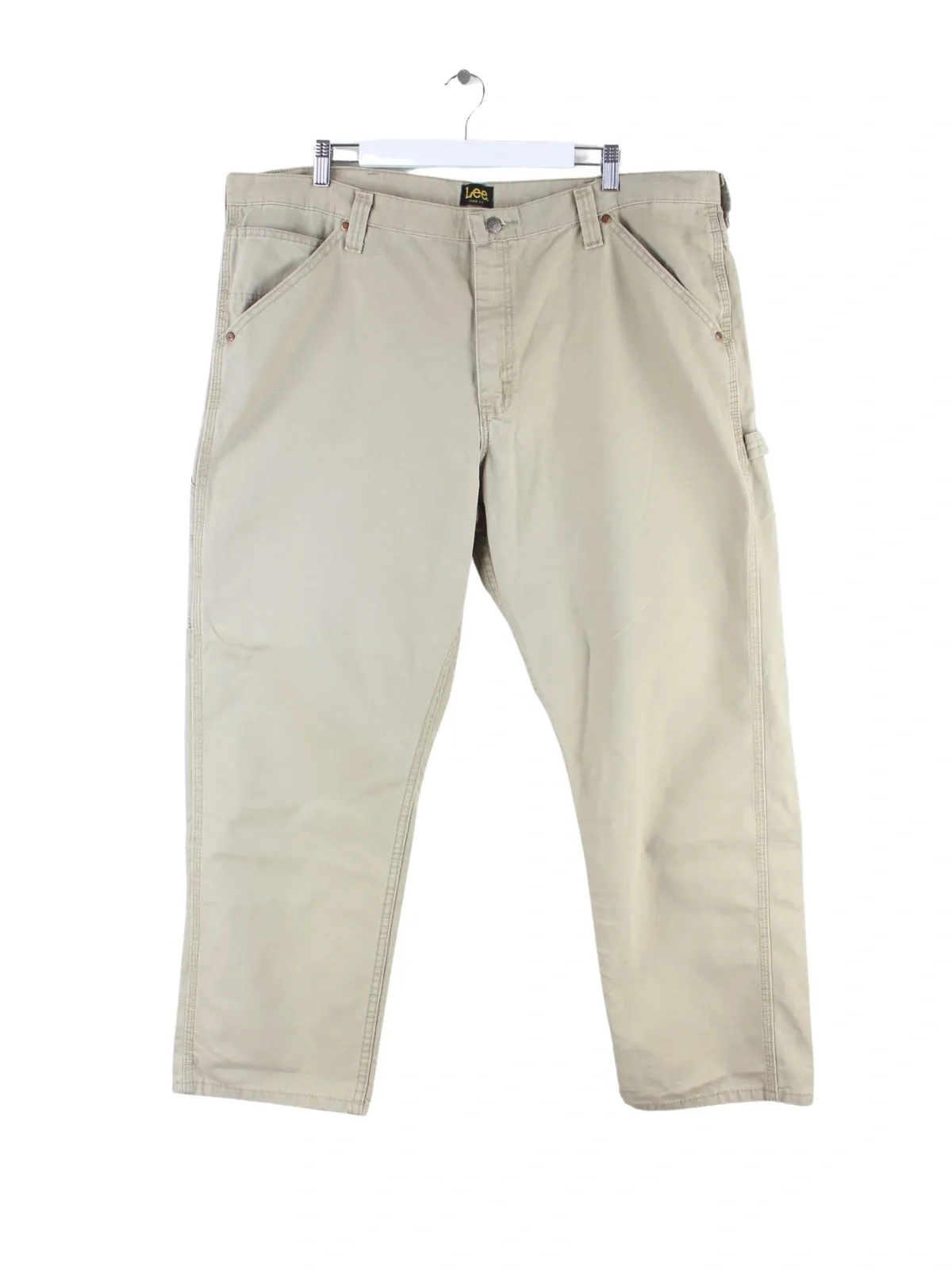Lee 00s Workwear Loose Fit Carpenter Jeans Beige W42 L30