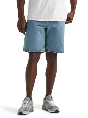 Lee Men's Legendary Relaxed Fit 5-Pocket Denim Short, Light Stone, 38