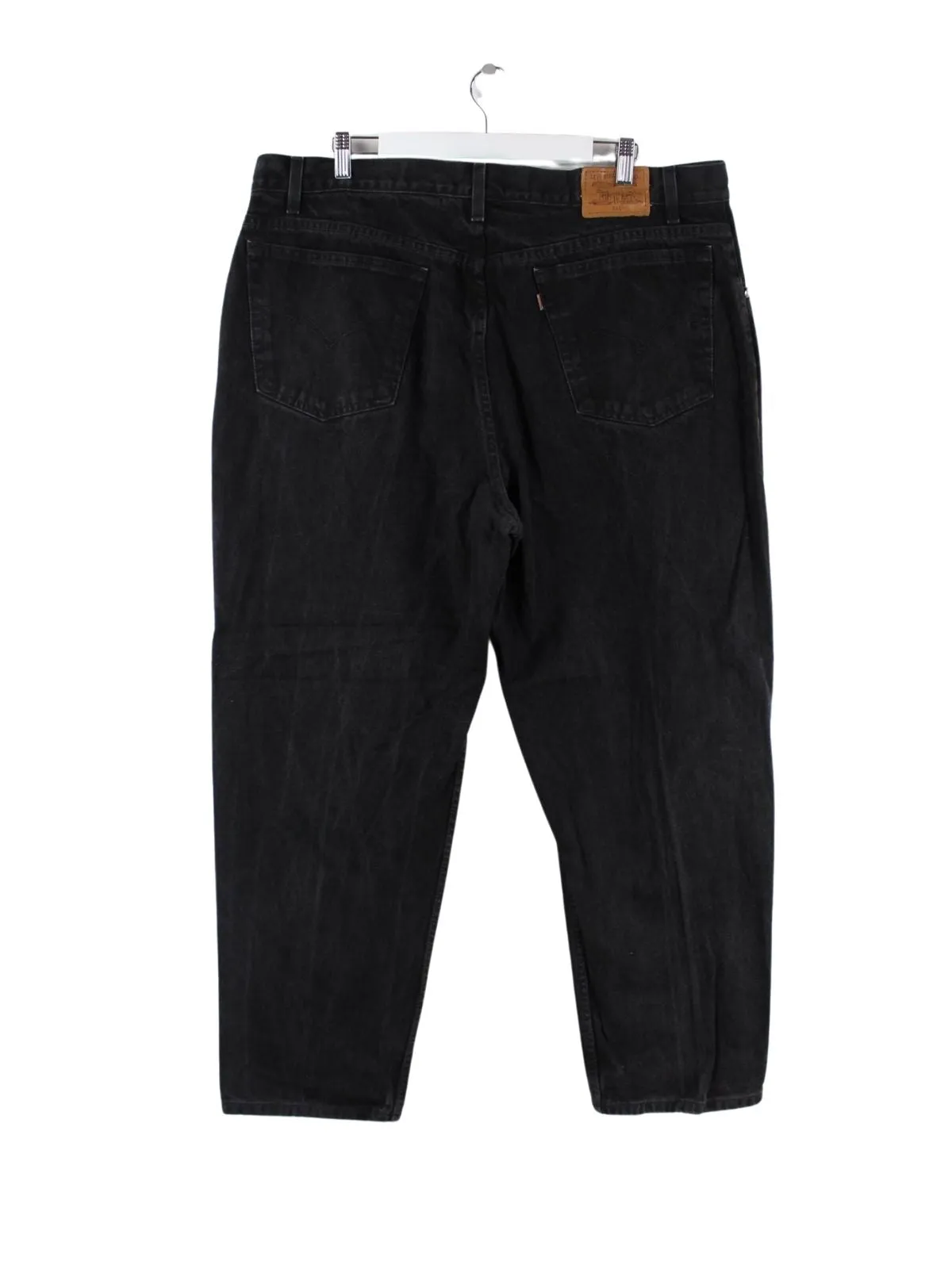 Levi's 1995 Vintage 545 Loose Fit Brown Tab Jeans Schwarz W42 L30