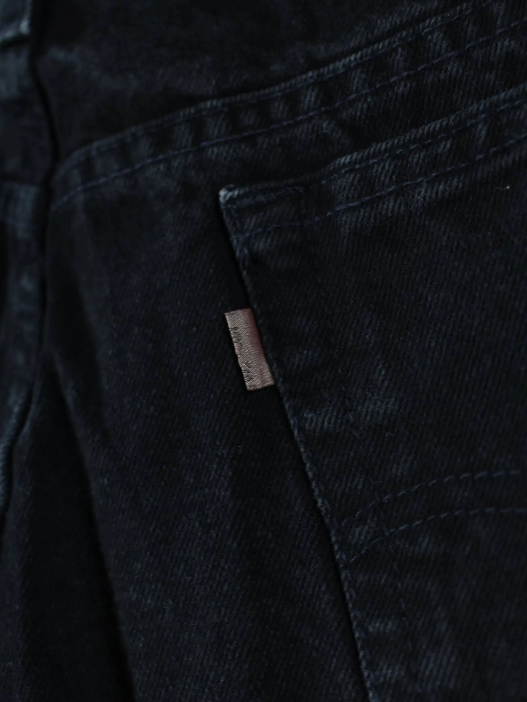 Levi's 1995 Vintage 545 Loose Fit Brown Tab Jeans Schwarz W42 L30