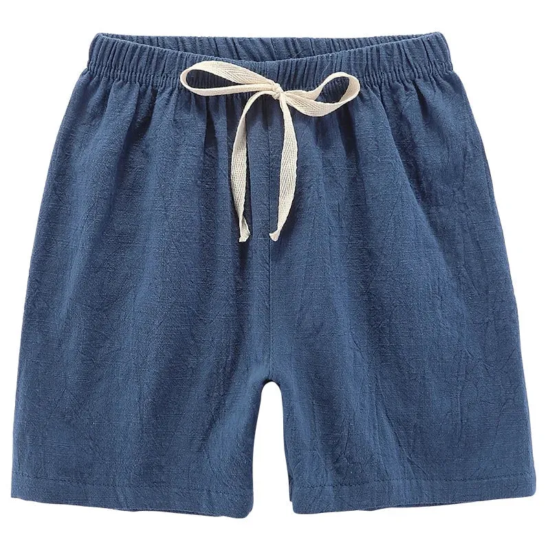 Lightweight Cotton Linen Shorts - Breathable Summer Trousers for Boys And Girls