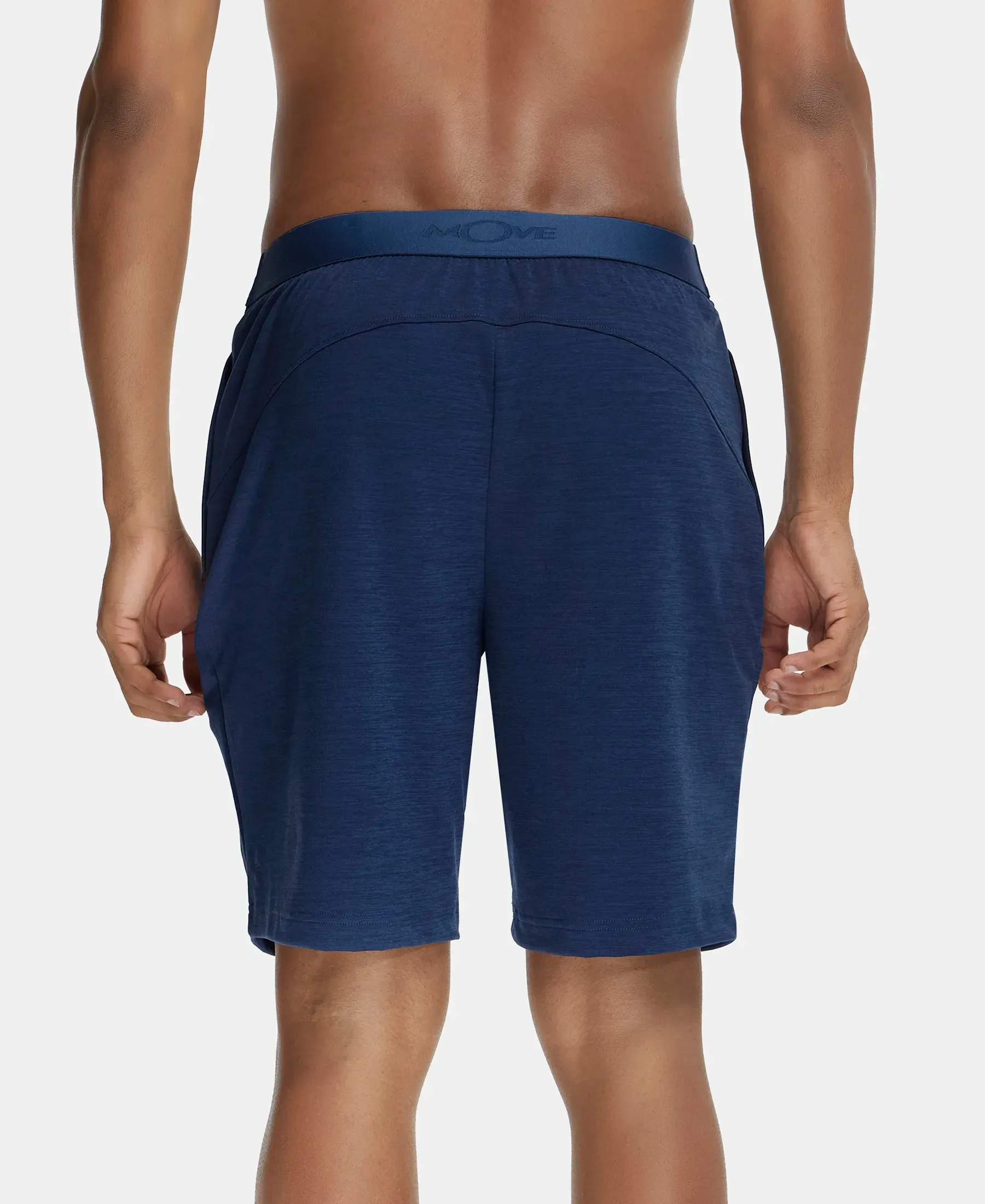 Lightweight Microfiber Shorts with Zipper Pockets and StayFresh Treatment - Insignia Blue
