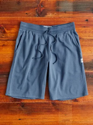Lightweight Terry Sweatshort in Washed Blue