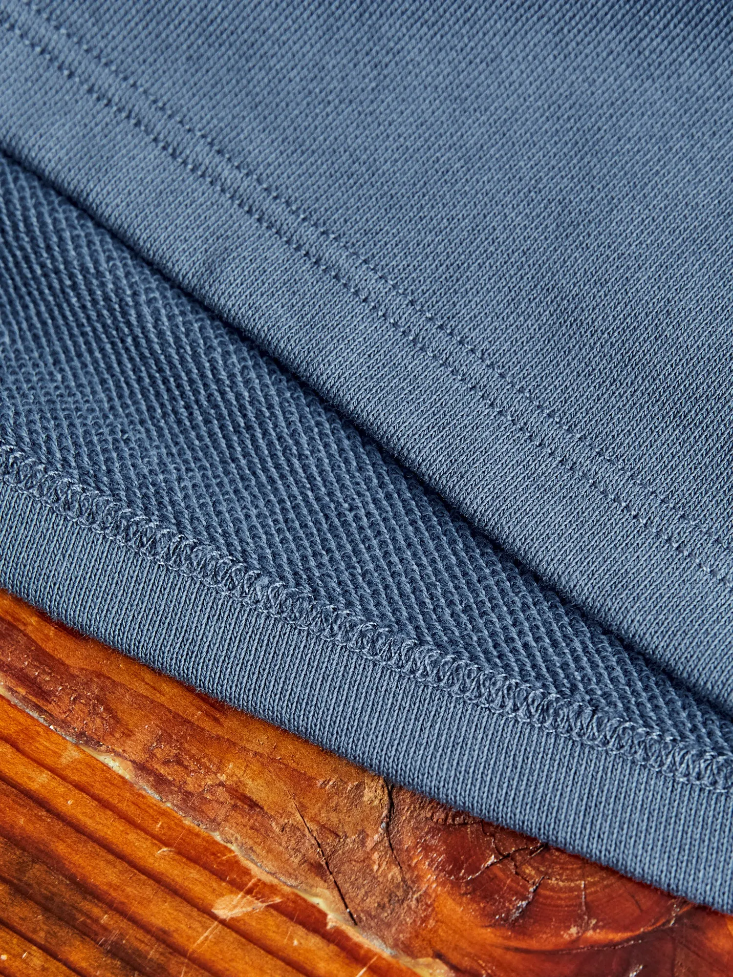 Lightweight Terry Sweatshort in Washed Blue