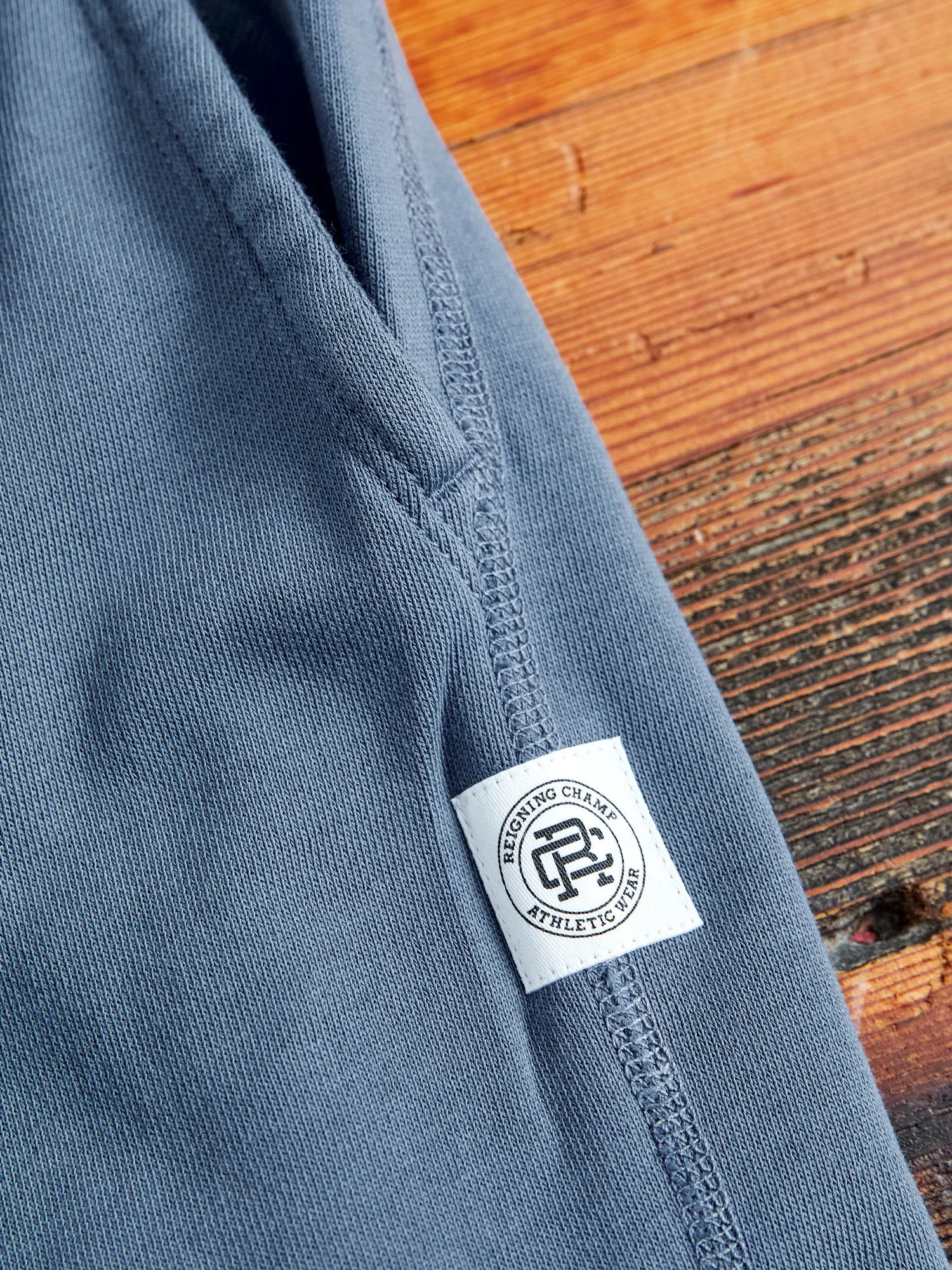 Lightweight Terry Sweatshort in Washed Blue