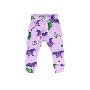 Lilac Butterflies Joggers - HURRY! Only 2 left