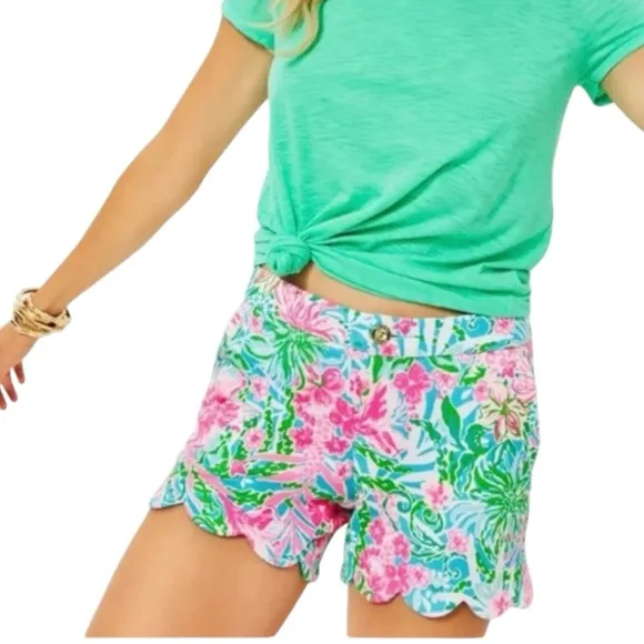 Lilly Pulitzer | Buttercup Knit Shorts Me and My Zesty Sz 10 NWOT