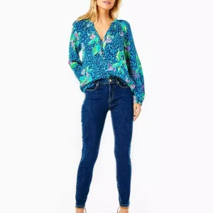 Lilly Pulitzer Eagan Hi-Rise Super Skinny Jeans authentic ankle fit size 4. NWT