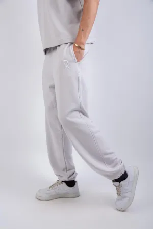 Limted Edition Sweatpants & Short Sleeve T-shirt Silver Set